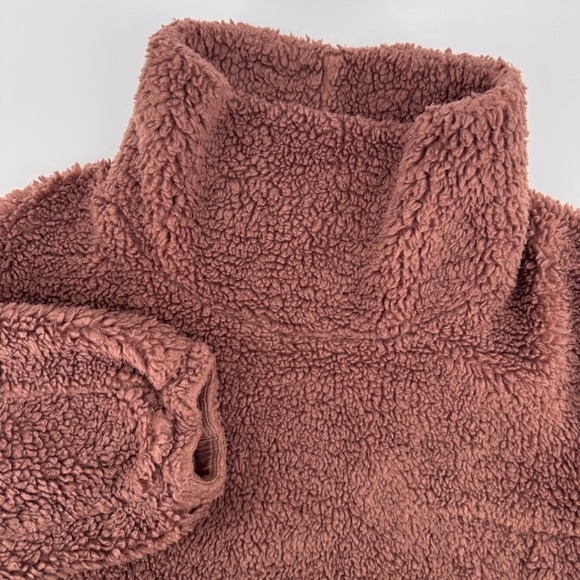 Lululemon Sweaters - Lululemon Oh So Sherpa Pullover Women 4 Dusty Rose Funnel Neck Fleece LW3FIBS